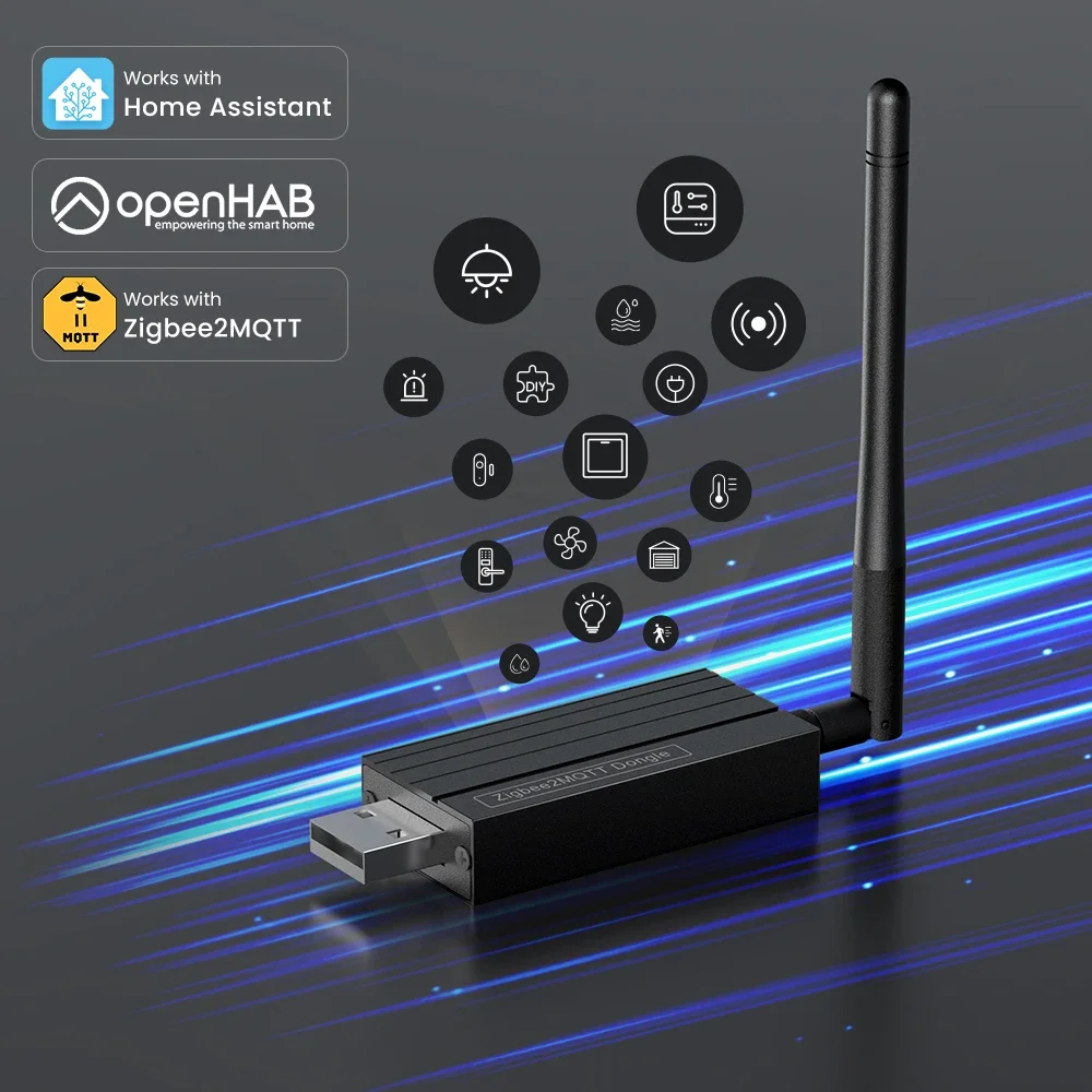 

Tuya ZigBee 3.0 USB-ключ Plus-E Беспроводной концентратор с открытым исходным кодом для домашнего помощника OpenHAB Zigbee2MQTT ZHA USB-шлюз Dongle Stick