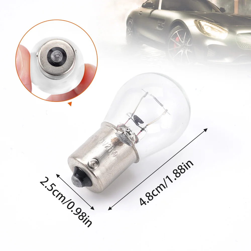 1/10PCS  Car Halogen Bulb Turn Singal light Reverse Lamp Yellow Bulb DC12V Car Turn Signal Lights S25 1156 1141 BA15S