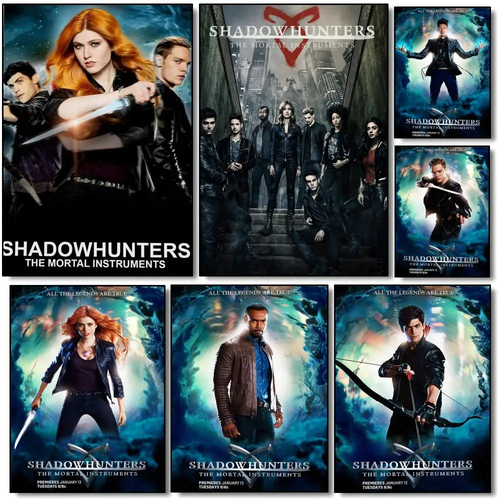 Póster de TV Drama S-Shadowhunters, impresiones artísticas de pared minimalistas modernas para dormitorio, sala de estar, decoración interior del hogar, regalo
