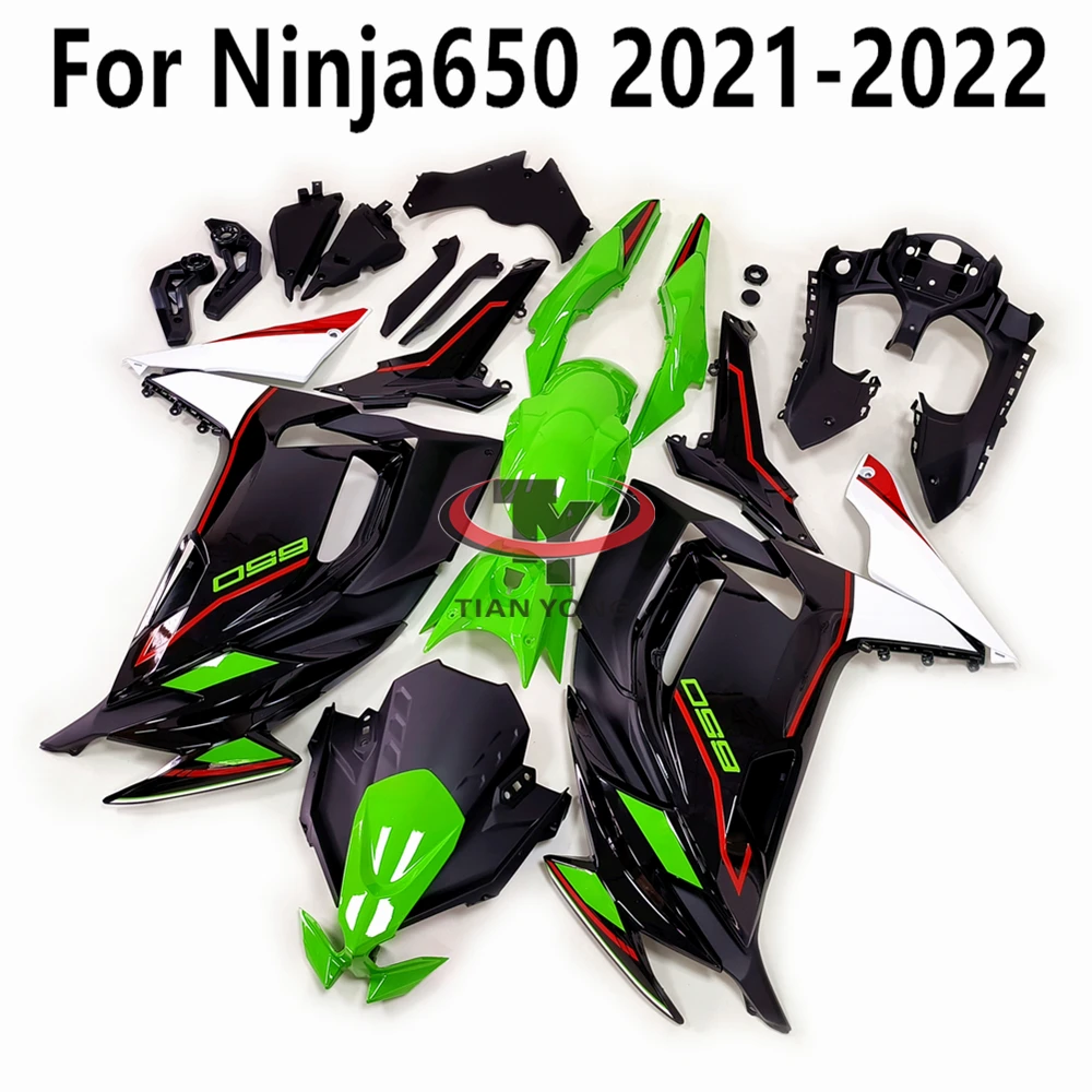 

Motorcycle For Ninja650 2021-2022 Full Fairing Kit Fit Ninja 650 Bodywork Cowling Green Red White Black Print Injection Molding