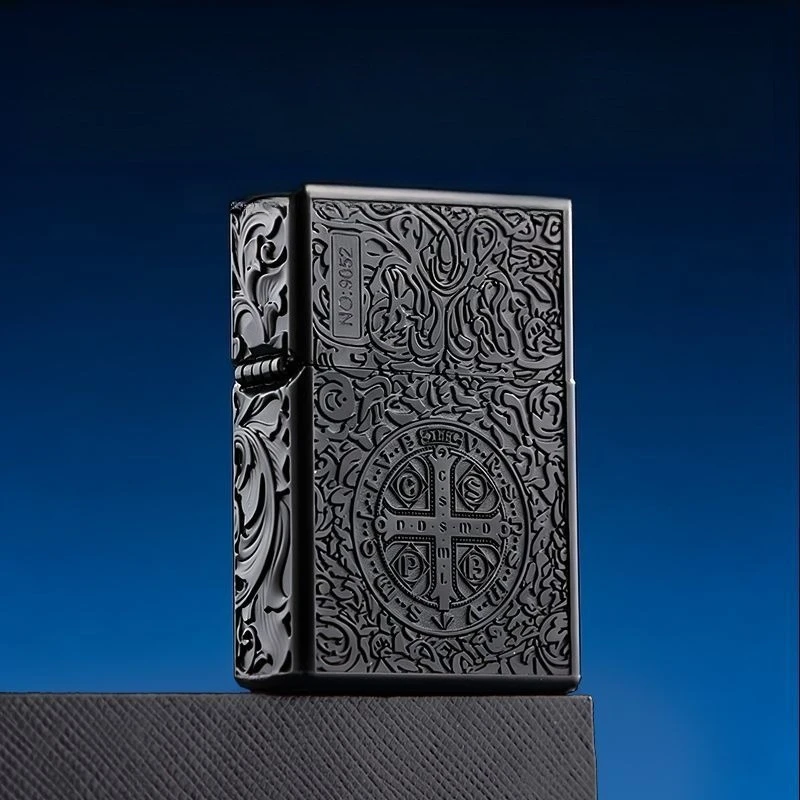 ZORRO High-end Black Titanium Constantine Kerosine Lighter, Thickened Armor, Personalized Gift for Boyfriend