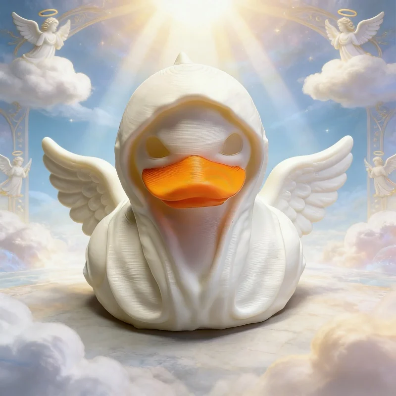 3D Printed Duck Family Toy Hell Reaper, 2026 New Cross-Border Creative Children Gift Model Ornament handmade enthusiasts