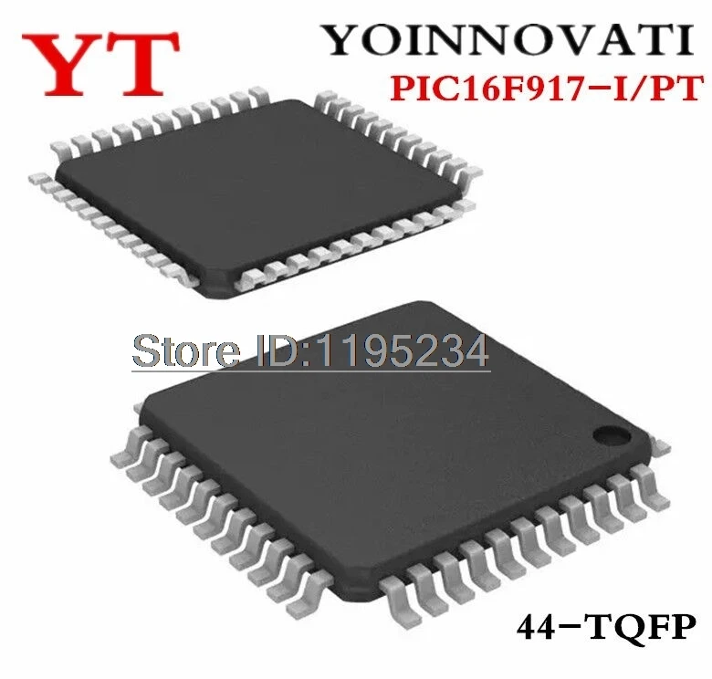 

20pcs/lot PIC16F917-I/PT PIC16F917-I PIC16F917 16F917-I/PT QFP44 IC Best quality