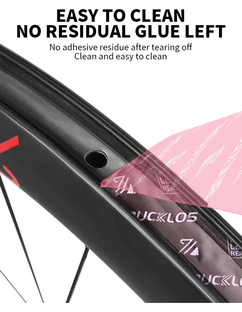 BUCKLOS 40MM 44MM Fahrrad Tubeless Presta Ventil Fahrrad Tubeless Felgenband F/V Rennrad Presta Ventile 10M Fahrrad Felgenband – Detail 14