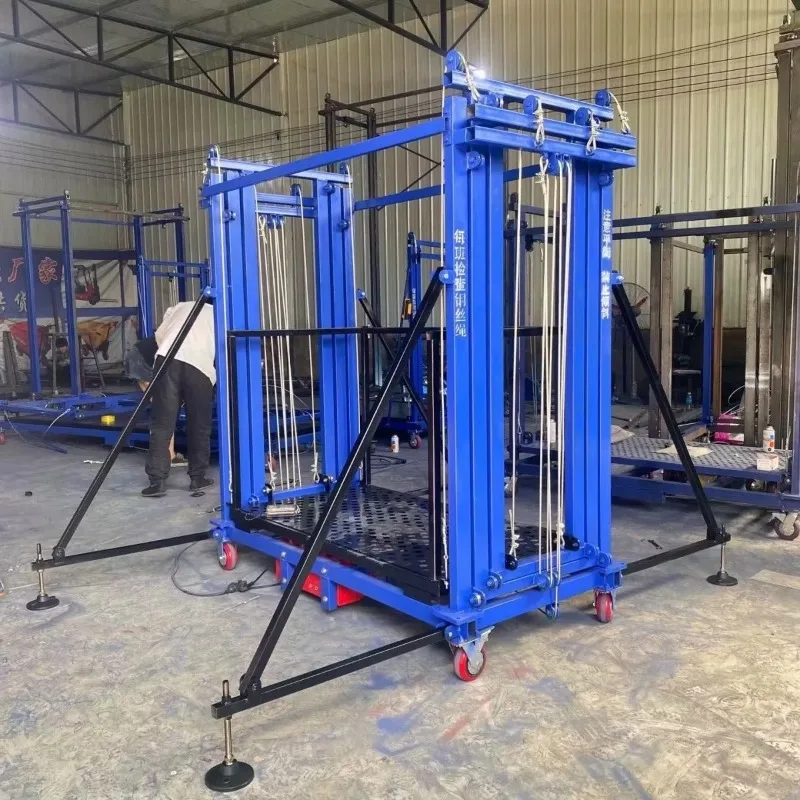 YG Electric 10m Lifting Scaffolding for Wall Painting 500kg Capacity with Motor Gear Gearbox Core Components