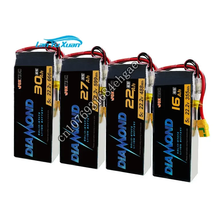 

FOXTECH Diamond Dr one Battery 16000mAh 22000mAh 30000mAh Solid State Li-ion Packs for ones