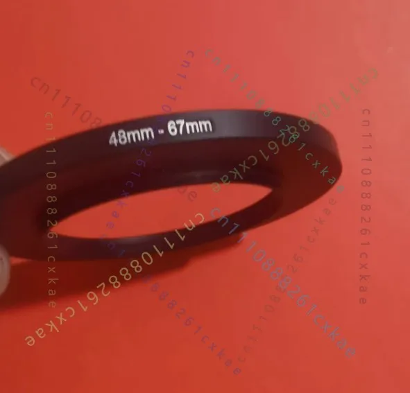 Thread Conversion Fitting, M48‑M67 Adapter Ring 48x0.75mm Male to 67x0.75mm Female for Camera Lens Photography Accessory