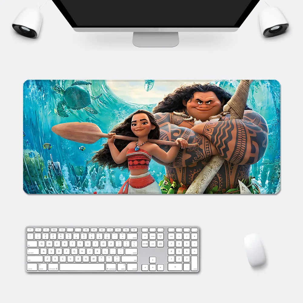 Disneies Moana Princess Mousepad HD Printing Computer Gamers Locking Edge Non-slip Mouse Pad XXL90x40cm Keyboard PC Desk Pad