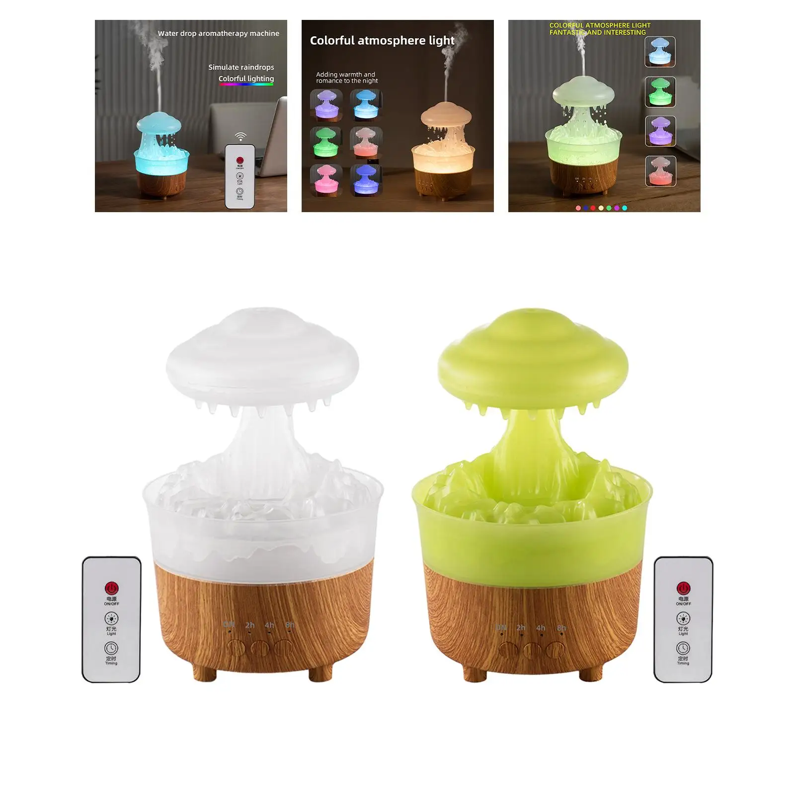 Droplet Cloud Humidifier Penyebar Minyak Esensial Steker EU 220V untuk Rumah Kantor
