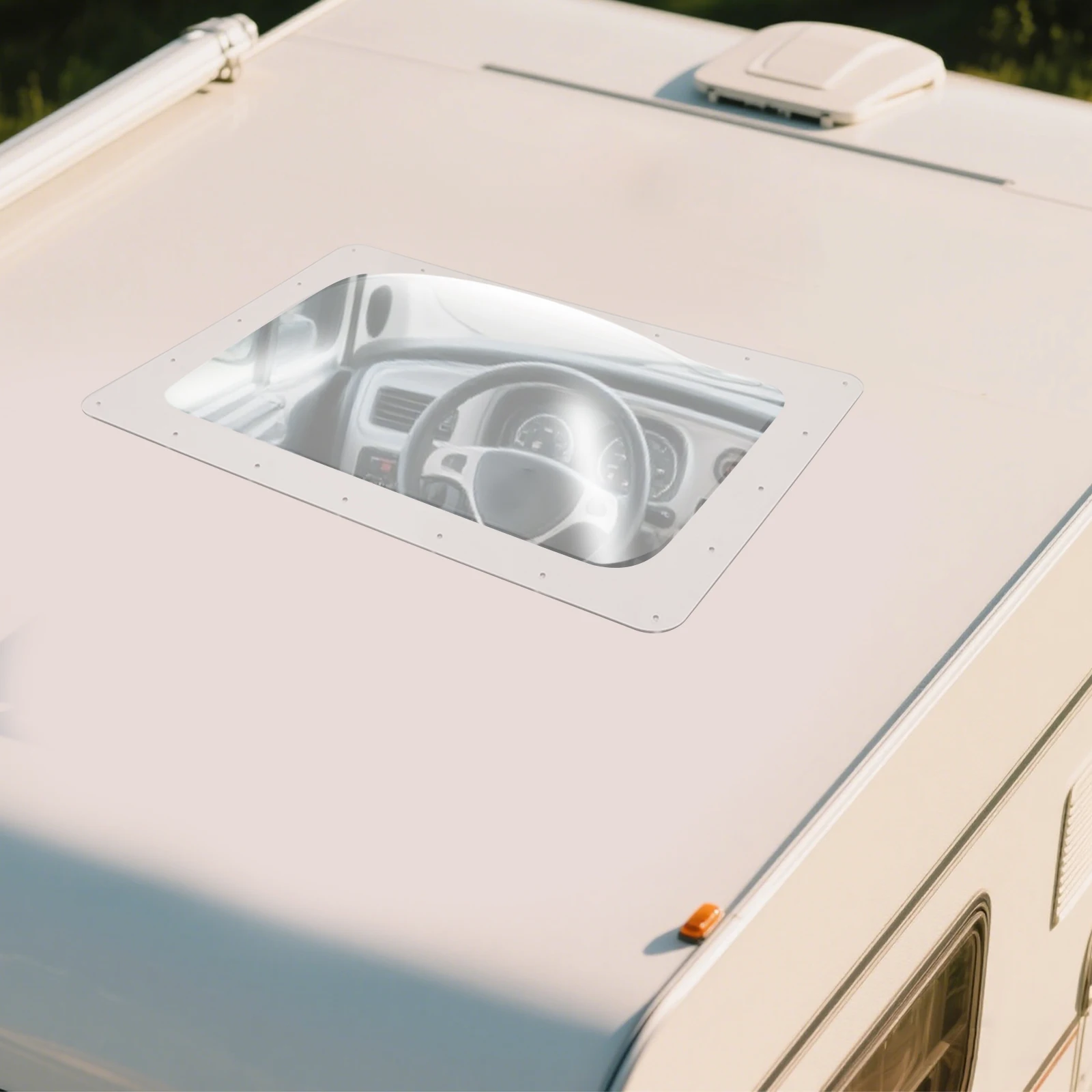 

18*26in RV Skylight Outer Dome RV Skylight Replacement Cover Camper RV Skylight Outer Cover Fit for RVs Campers