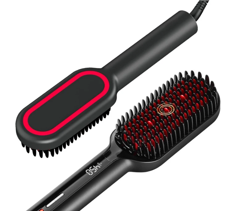 Ion Straight Brush Thick bristles, 16 temperature, hot brush Straight brush thick curly hair