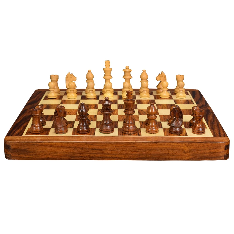 

Professional Board Set Chess Figures Table Games Checkers Tournament Medieval Chess Wooden ChildrenAjedrez Entertainment OA50XQ