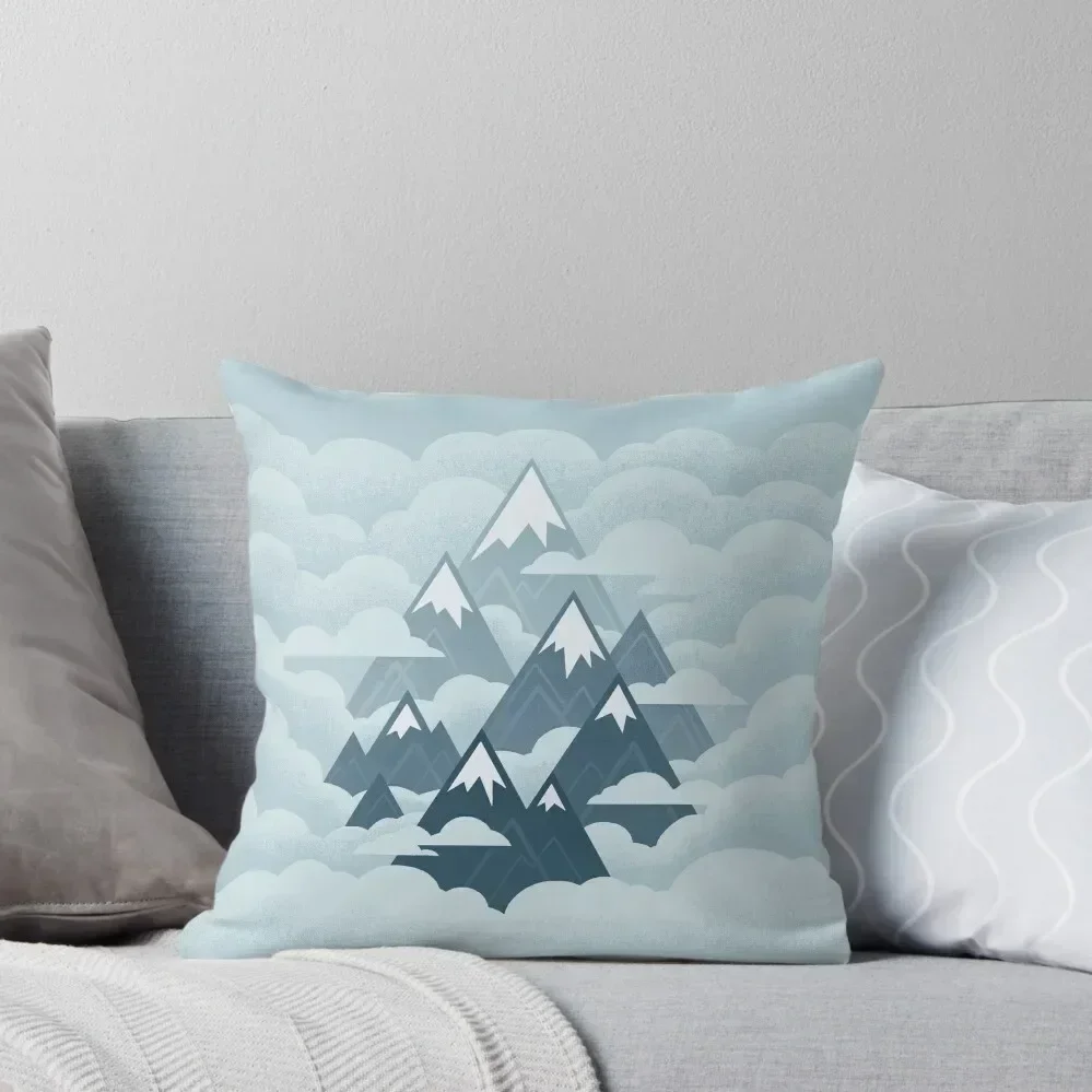 Misty Mountains : Gray Throw Pillow Pillowcases For Pillows Throw Pillow pillow