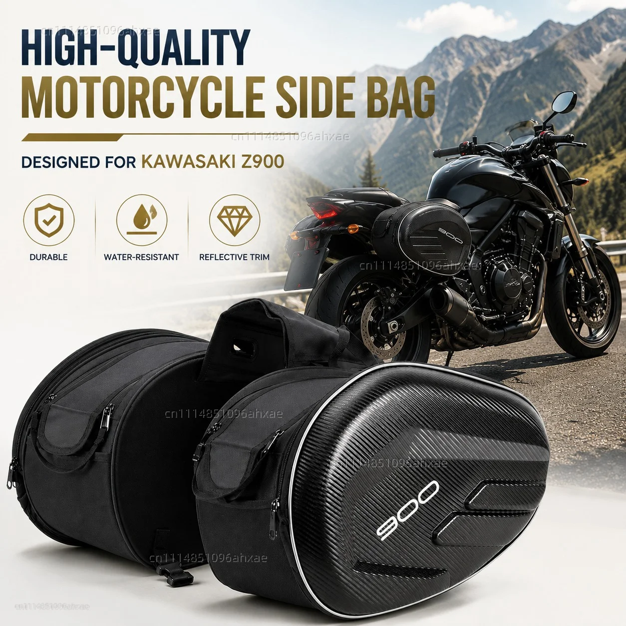 For KAWASAKI Z900 Z 900 2017-2026 2025 2024 2023 2022 2PCS Motorcycle Pannier Bags Luggage Saddle Bags Side Storage Fork Travel