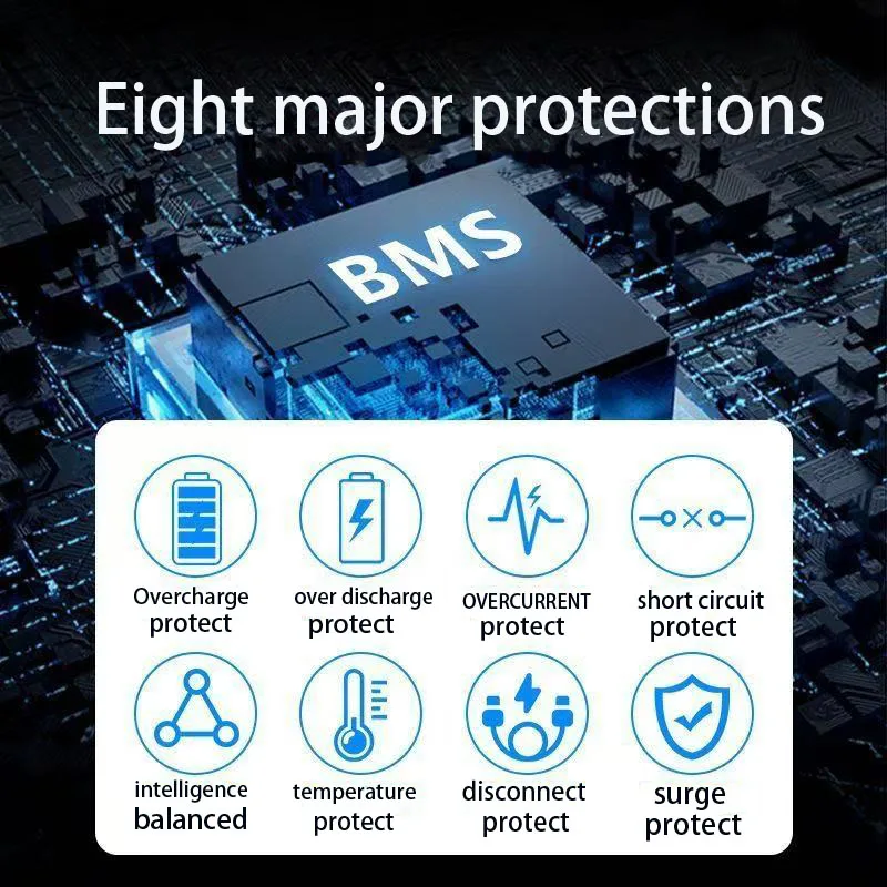 60V 50Ah 100Ah LiFePO4 Battery Pack Built-in Bluetooth BMS Lithium Iron Phosphate For Solar Golf Cart RV Storage Boat