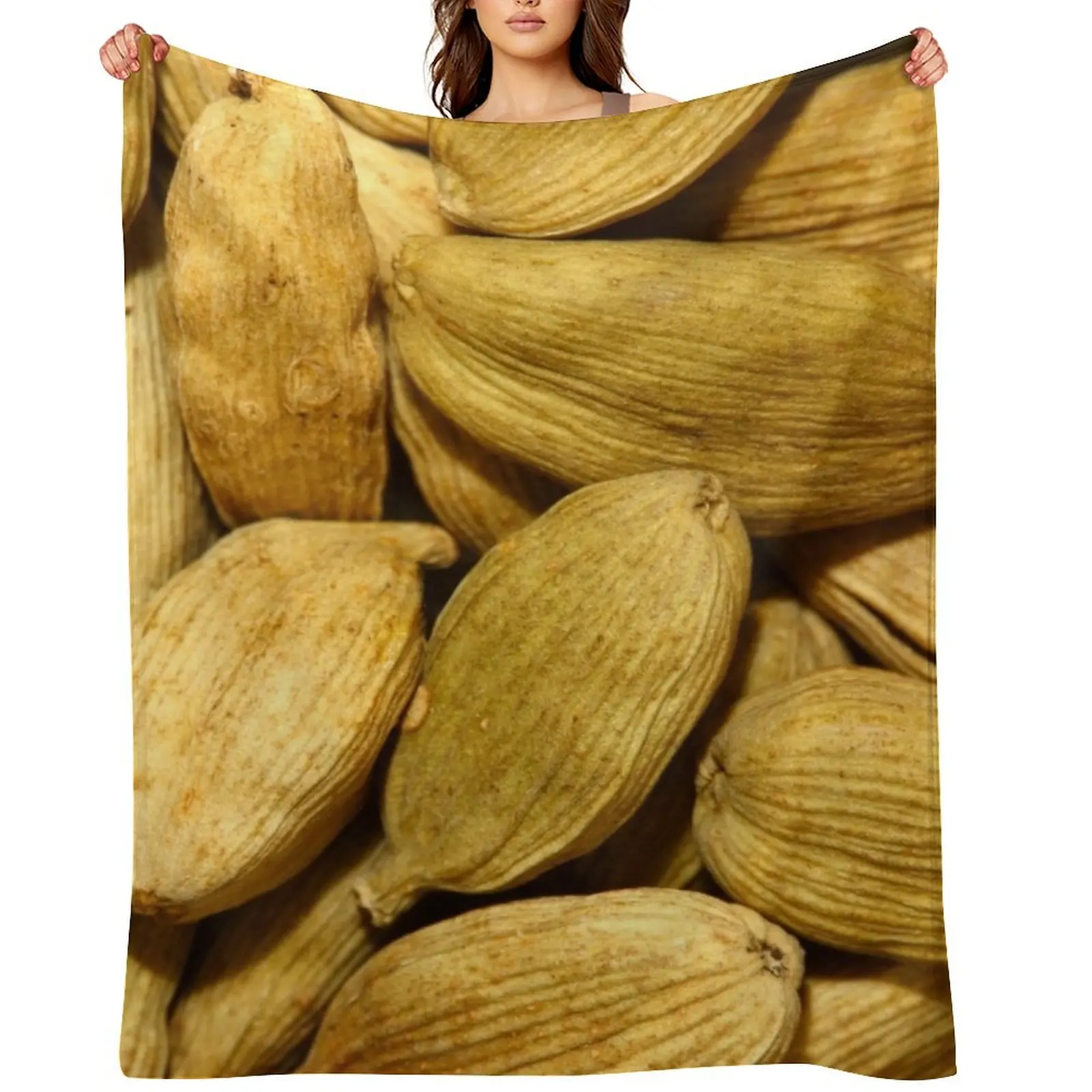 

Cardamom pods Throw Blanket Luxury St christmas decoration Quilt Large Blankets