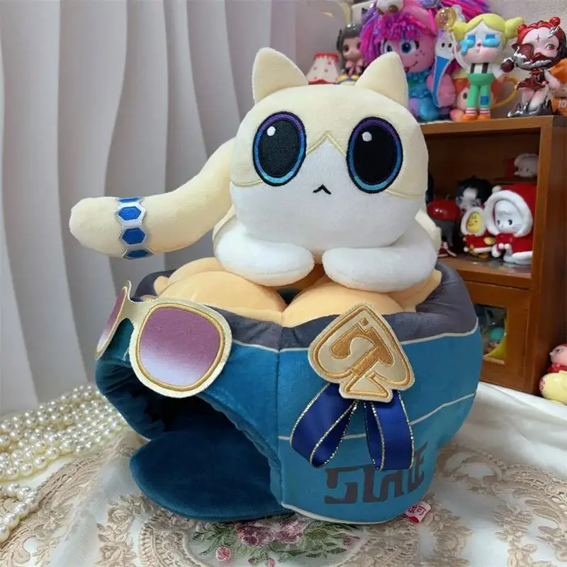 Game Honkai: Star Rail 25cm 35cm Doujin Cat Aventurine Nest Cat Cake Doujin Peripheral Accessories for Boys Girls 2026 New