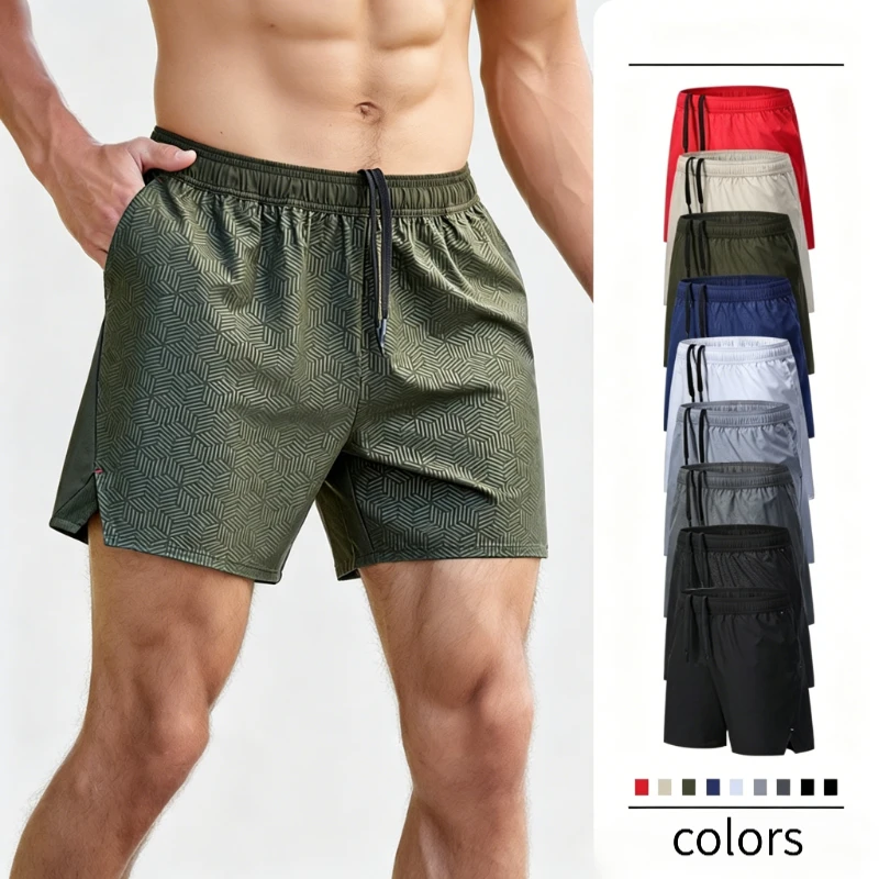 New Arrival Men Patchwork Casual Shorts Quick Dry Breathable Plus Size Outdoor Running Fitness Jogging Workout Sports Shorts