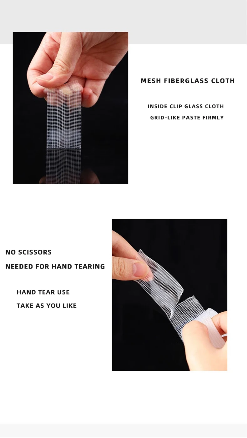 1–5 m ultrastarkes doppelseitig klebendes Nano-Klebeband, transparent, abnehmbar, wasserdicht, extra starker Klebestreifen, robustes zweiseitiges Klebeband – Detail 6