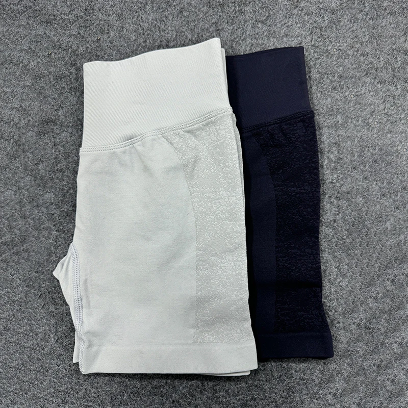 GYM DFYNE con logotipo, pantalones cortos de Yoga de cintura alta para levantamiento de glúteos para mujer, medias de nailon para entrenamiento deportivo, pantalones de gimnasio