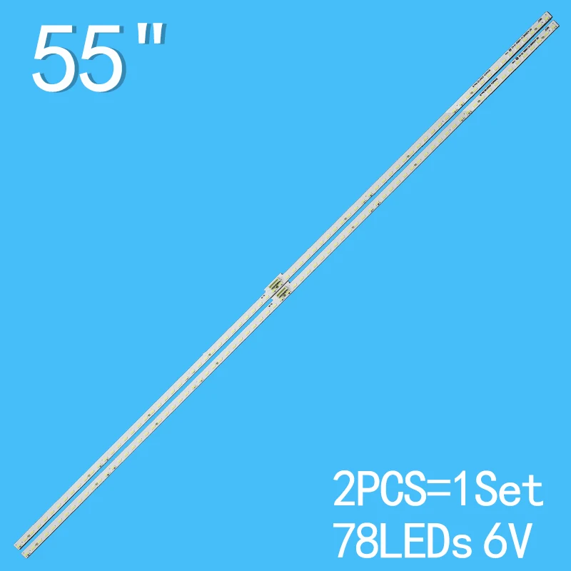 

LED backlight strip 78 lamp For RF-AZ550E14-1306S-10 ShineOn 2D03135 Rev.B 55Q7