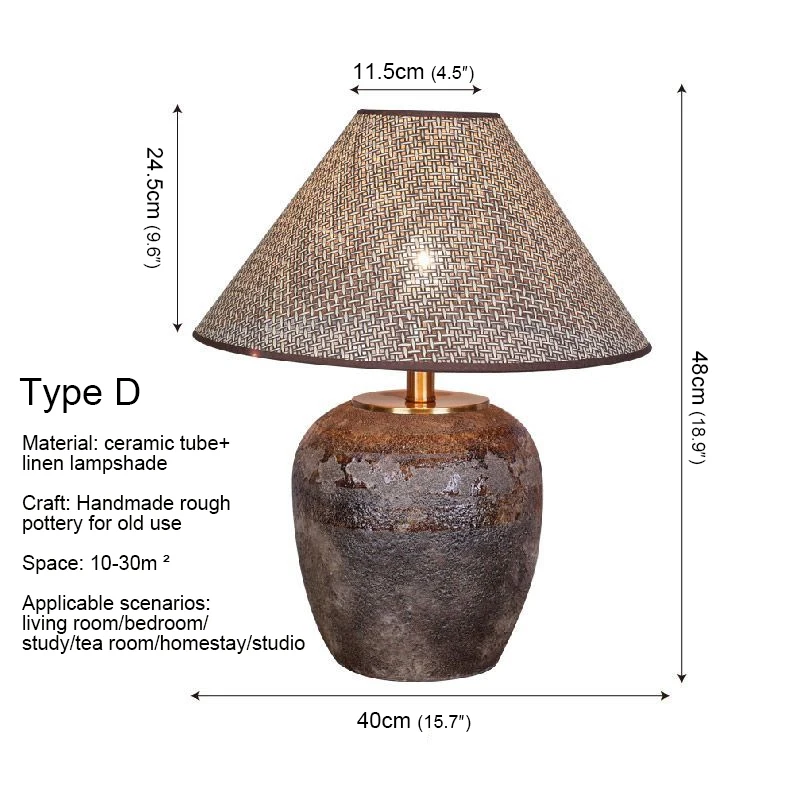 Ronin nordische Keramik Tisch lampe moderne Kunst Wohnzimmer Schlafzimmer Studie Villa führte Originalität Schreibtisch Licht