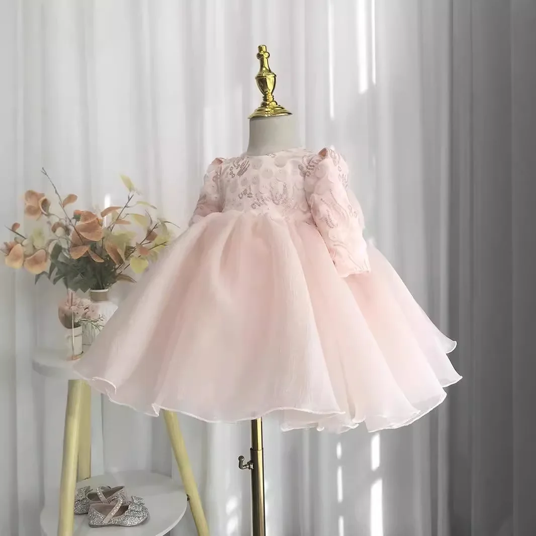 

Платья для девочек, весеннее платье в западном стиле, супер фея, платье принцессы в стиле Морі для маленьких девочек, однотонное свадебное вечернее бальное платье, праздник