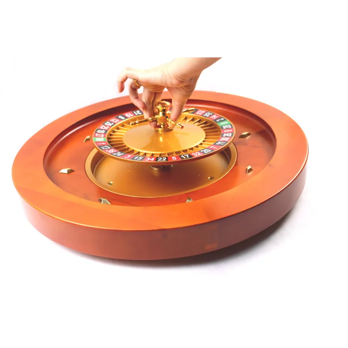 Solid Wooden Roulette Wheels 20 Inch for Casino Roulette Wheels Wood Single 0 & Double 00 Roulette Wheel