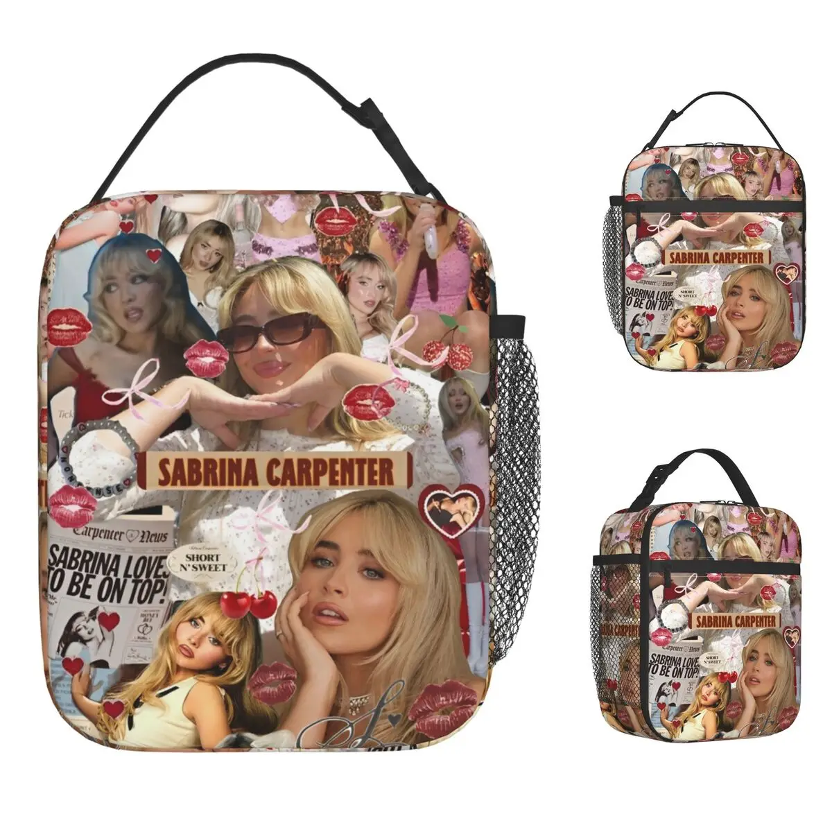 Sabrina Carpenter Espresso Lunch Bag Picnic Lunch Box For Adult Retro Custom Tote Food Bags Oxford Portable Cooler Bag
