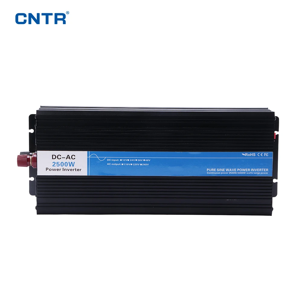 2500W 12V 24V 48V DC to AC 220V Power Inverter Pure Sine Wave Solar Hybrid Inverter for Home Energy Storage Camping Pro