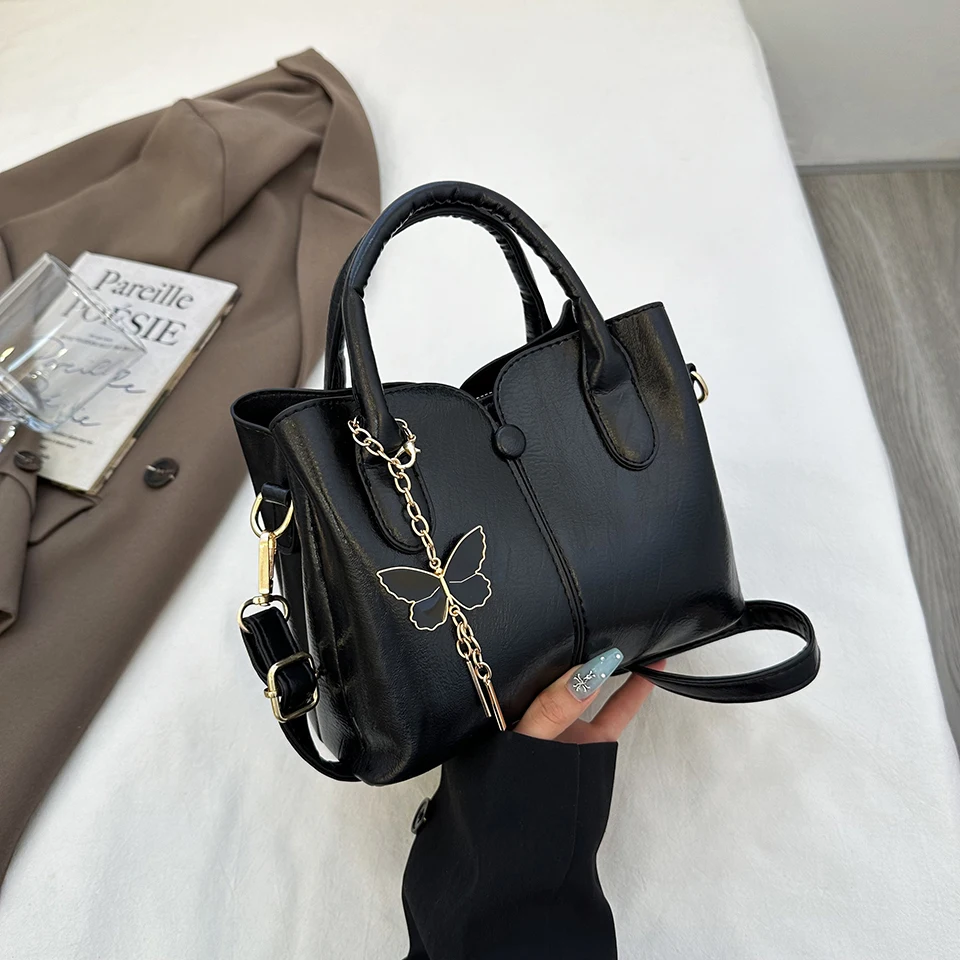 

Trendy Women's PU Leather Shoulder Bag Crossbody Handbag Ladies Tote Purse Lightweight Spacious Durable Casual Office Bag wallet