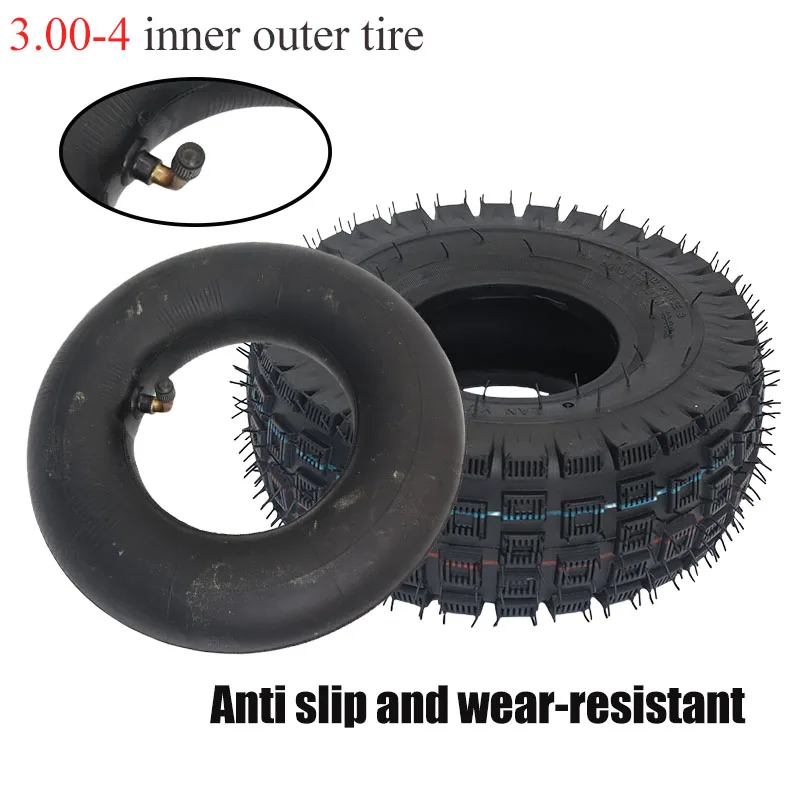

3.00-4 Inner outer tire for Gas Scooter Bike WheelChair Motorcycle 10''Electric Scooter Wheel Tires Wear resistant and durable
