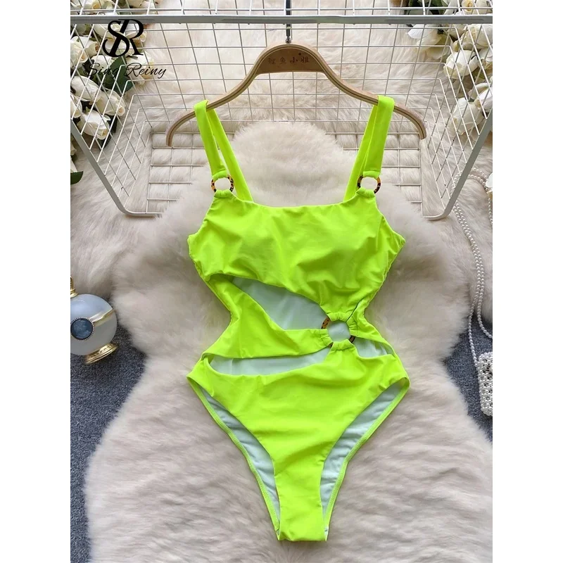 Nolia 2025 Women Sensual Sheath Swimsuits Senior Solid Strap Irregular Design Playsuit Fashion Hollow Out Sexy Bodysuits 5d4;