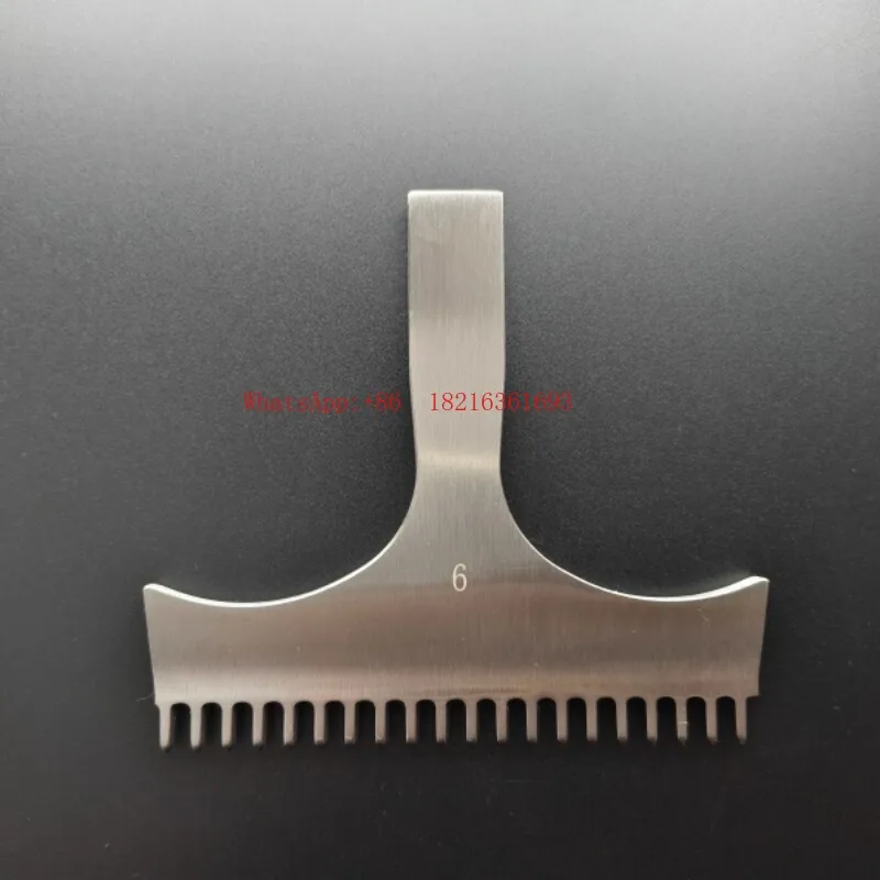 Manual Leather Punching Tool with 15 and 20 Teeth, Multi-Spacing, Inner Polished Stainless Steel - Leather DIY Tool