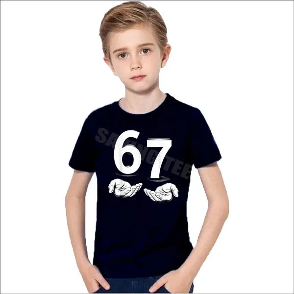 مضحك ستة سبعة 6 7 ميمي الجنرال ألفا سليانج 6 7 الأيدي تي شيرت الجدة هدية Y2k الجرافيك الإنترنت نكتة قائلا المحملة قصيرة الأكمام الزي