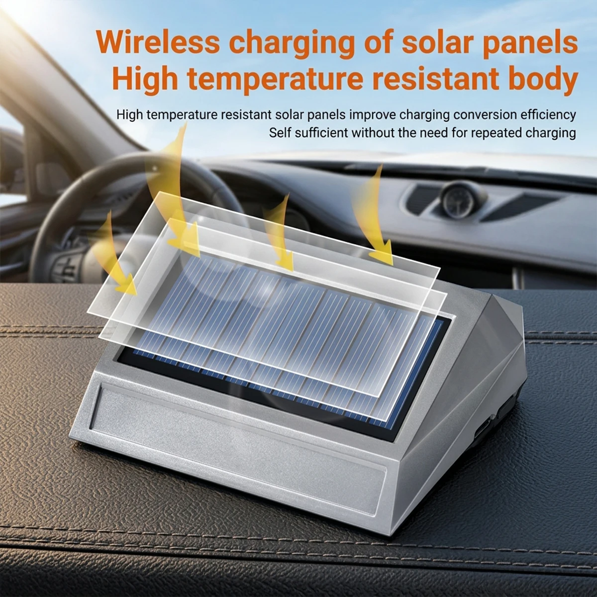 Solar Car Ozone Air Purifier Auto Vibration Sensor Start‑Stop Negative Ion Cleaner Remove Smoke Bad Odor Auto For Car Freshener view 3