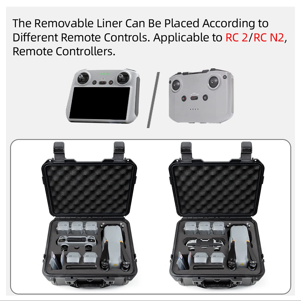 Hard Shell Explosion-proof Box For Air 3S Waterproof Carrying Case Storage Bag Suitcase For DJI Air 3 RC 2/RC N3 Drone Accessory