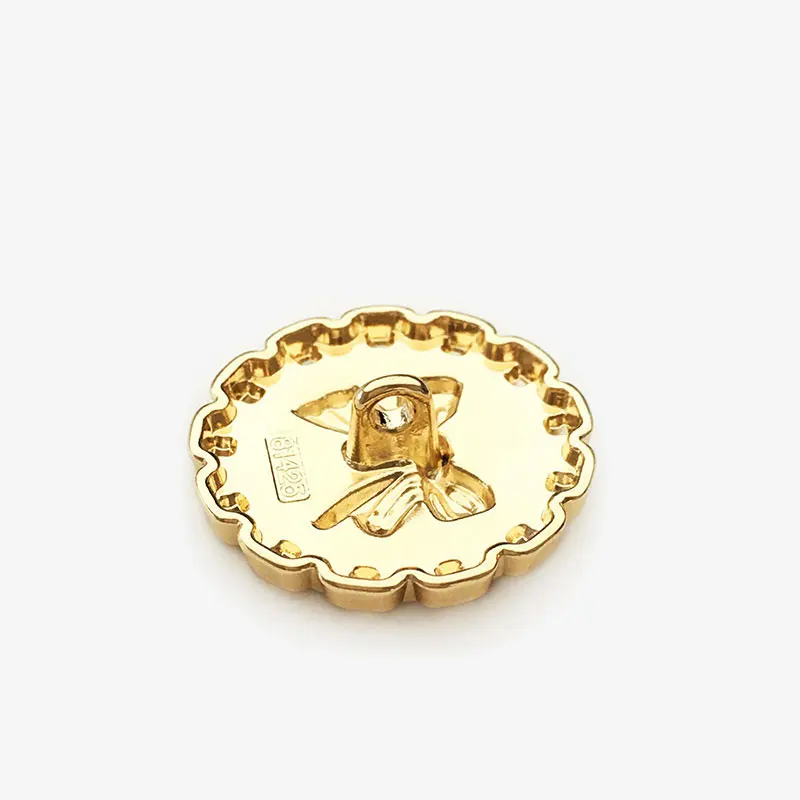 6Pcs 15mm-25mm Metall Knopf Für Kleidung Luxus Designer Gold Dekoration Nähen Knöpfe Handgemachte DIY Frauen mantel Zubehör – Detail 4