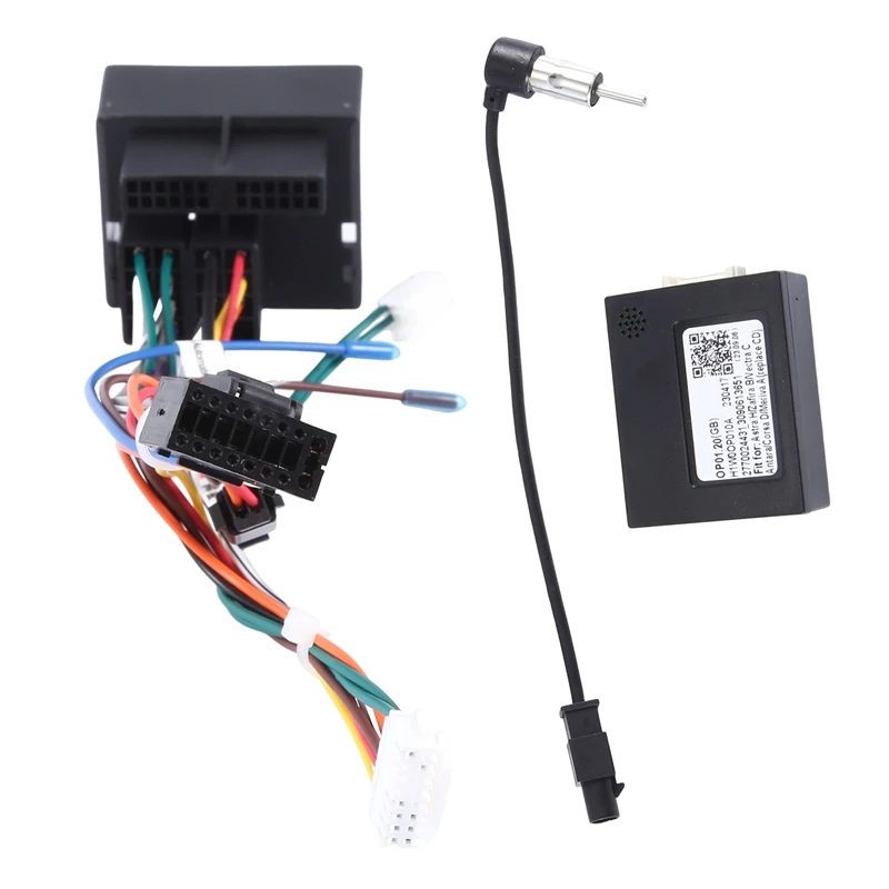 Black Radio Power Cable With Canbus Box For Opel Astra H Zafira B Power Wiring Harness For Android Headunit Installation Adapter