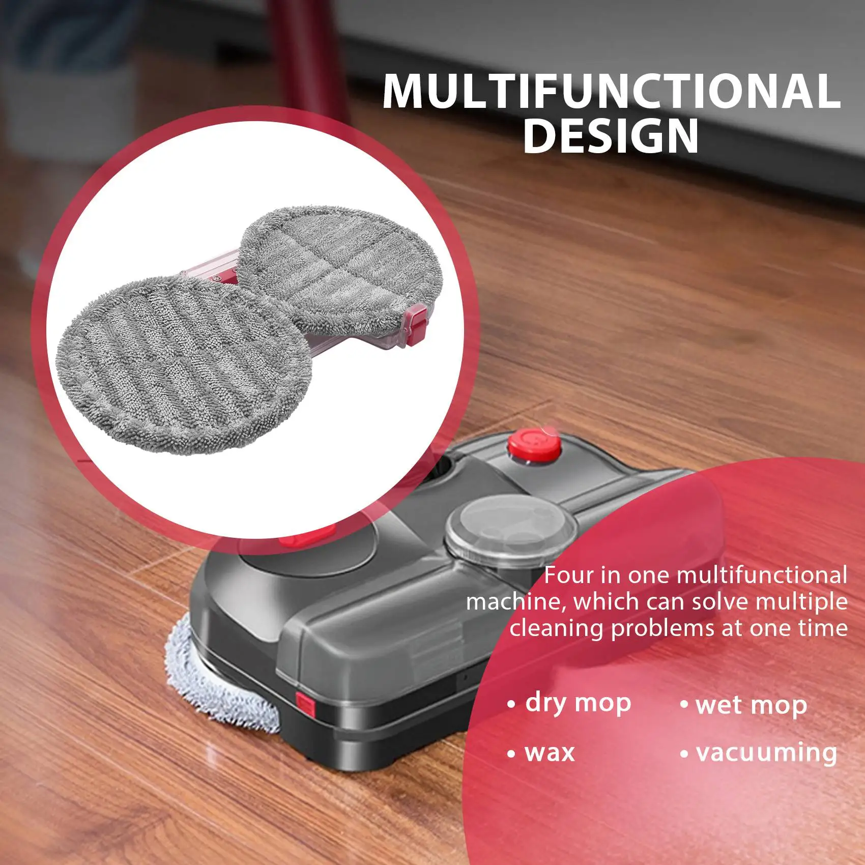

【Hot Cake】Electric Mopping Vacuum Brush Cleaner Cleaning Cloth Water Tank Set For Dyson V7 V8 V10 V11 Replaceable Parts