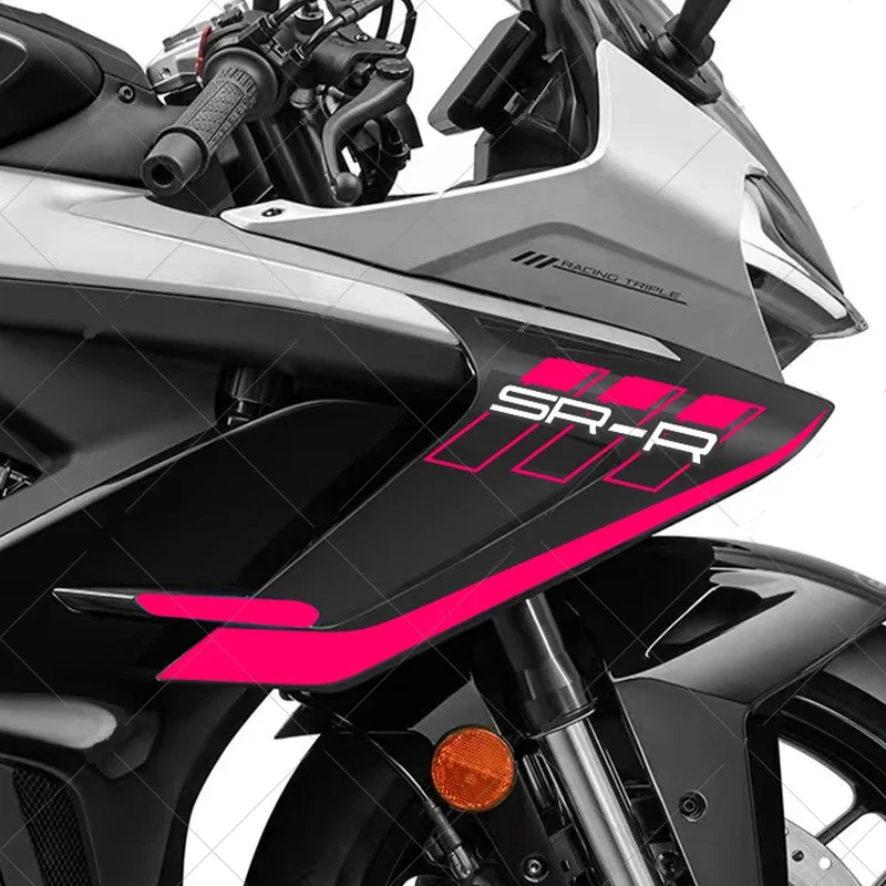 Motorcycle Left Right Side Winglet Wind Spoiler Trim Cover Sticker Fairing Wings Decals For CFMOTO 675SR 675SRR 675SR-R 675 SR