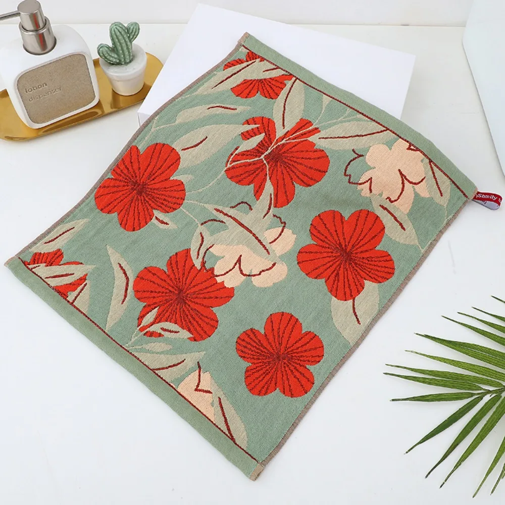 New 34x40cm Large Hand Towel 4 Layer Cotton Gauze Decorative Kitchen Towel Quick Dry Pure Cotton Dish Cloth Home Restaurant