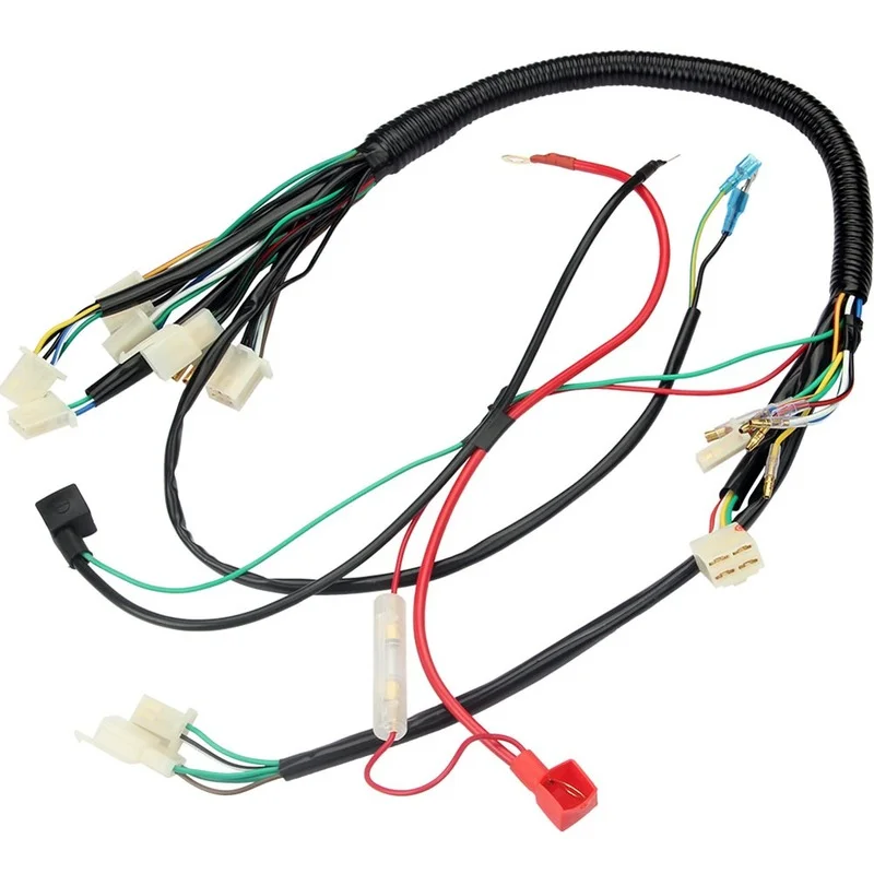 

Motorcycle Engine Wire Harness Wiring Assembly for most Chinese electric start Quads 50cc 90cc 110cc 125cc Pit Dirt Bike ATV