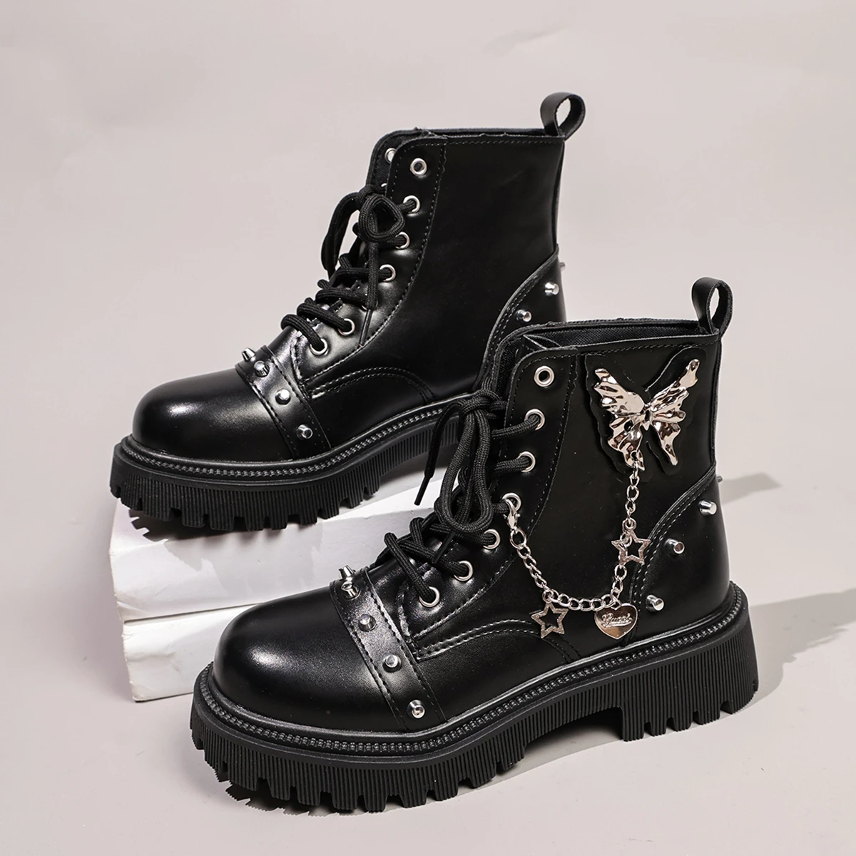 Sepatu Bot Pendek Wanita denga - Motorcycle Chain ulasan dan harga