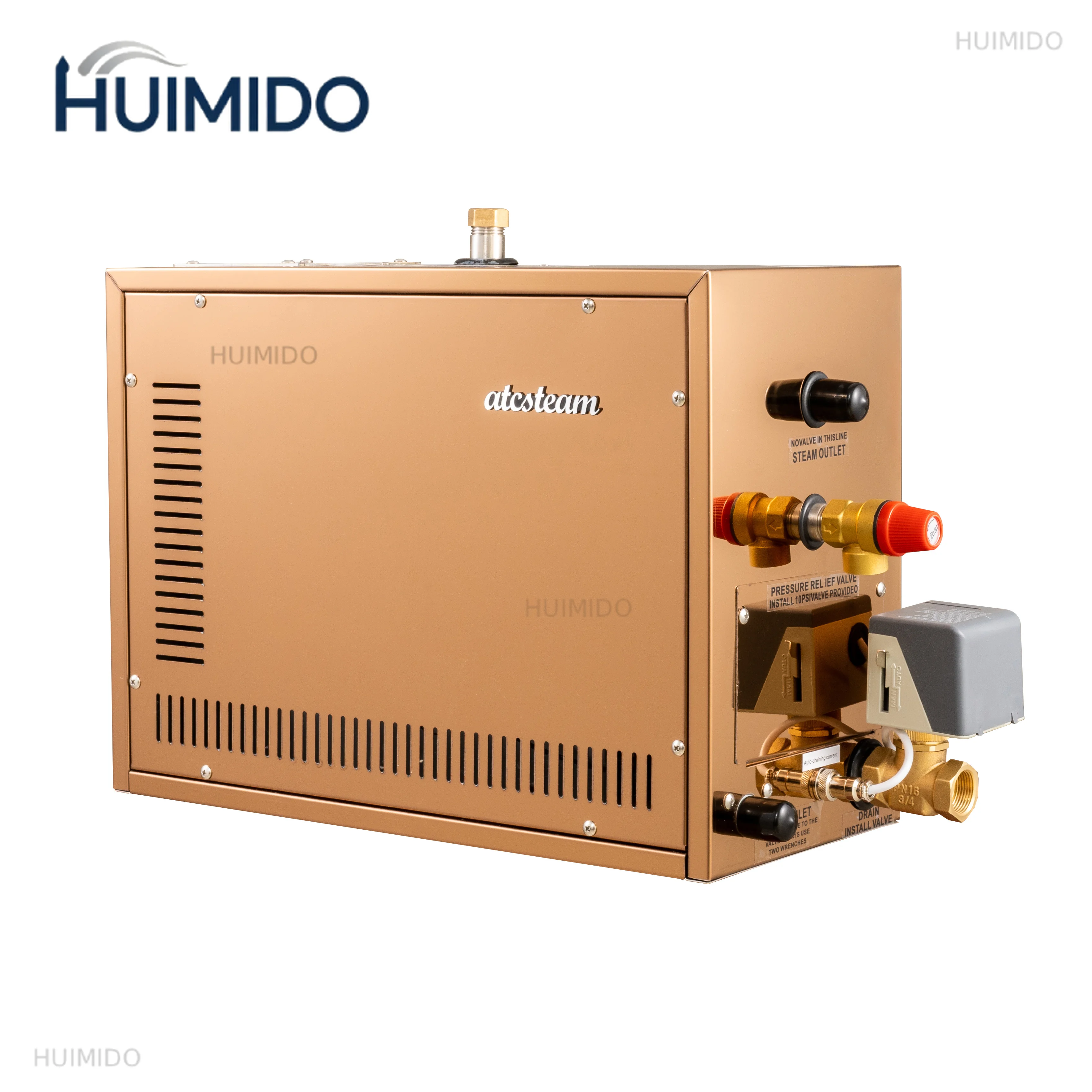 TEAM 12KW Modern Electric Stainless Steel Computer-Controlled Humid Sauna Steam Generator Steam Bath