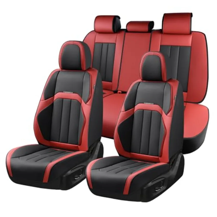 

Car Seat Cover for Cars Full Seat Premium Leather Universal Fit Waterproof Seat Protectors Car Seat Cushion Non-Slip for Most C