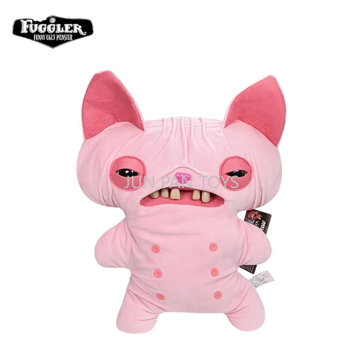 Original Fuggler Große Sphynx-Katze Lustiges Hässliches Zahnmonster 17 Zoll Sammlerfigur Weiche Plüschpuppe Weihnachtsgeschenk Kinderspielzeug