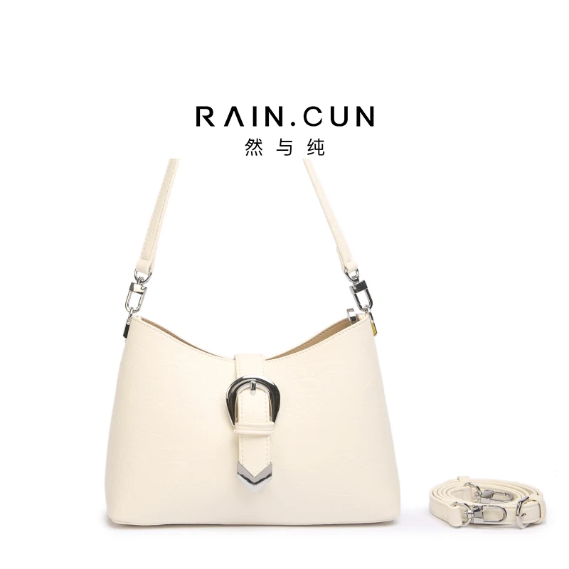 elegant-women's-handbag-raincun-bf-66831-crossbody-shoulder-bag-in-beige-quality-commuting-purse-leather-zipper-closure
