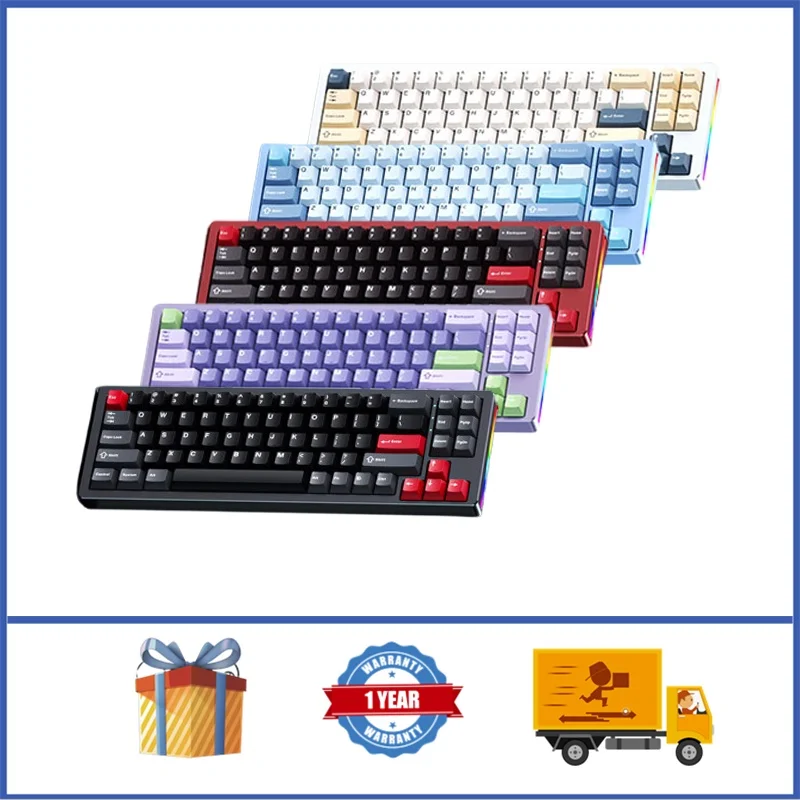 M71 Aluminum Mechanical Keyboard Wireless 68% Layout GASKET Hot Swappable Custom Keyboard