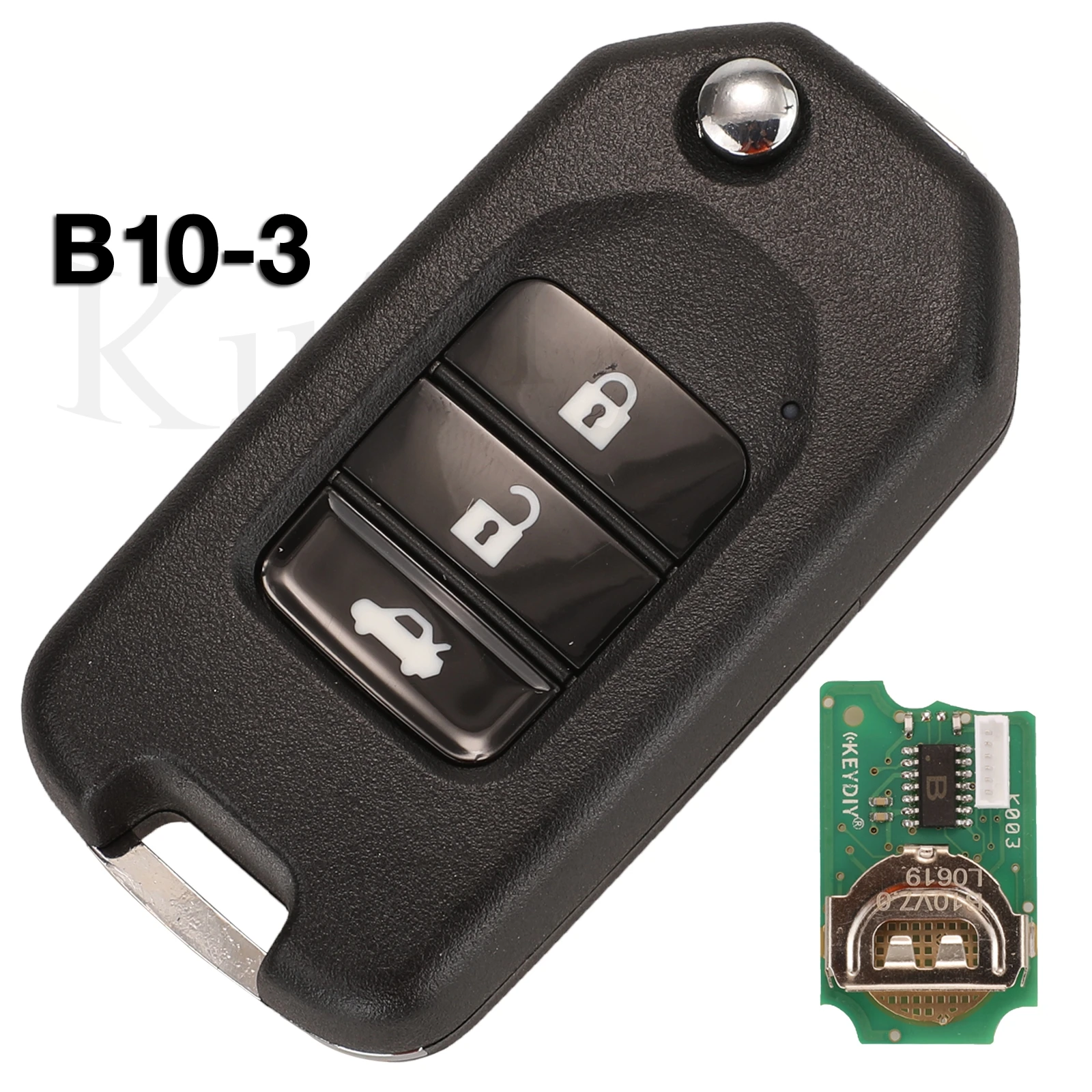 

jingyuqin 5PCS B series B10-3 3 button universal KD remote control for KD200 KD900 KD900+ URG200 KD-X2 mini KD for Honda style